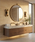 Azam Bronze Modern Wall Mirror 