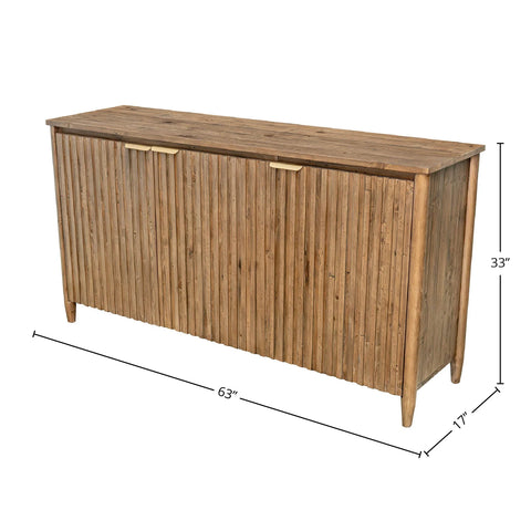 rustic modern pine sideboard