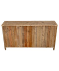 fluted wood storage cabinet