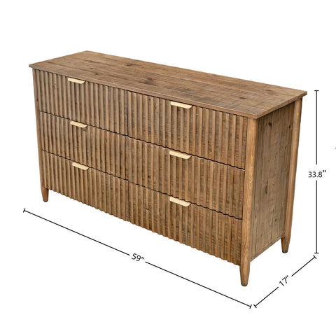 Britanica Six Drawer - Dresser LH