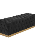 Babette Abbington Black Tufted Bench -1