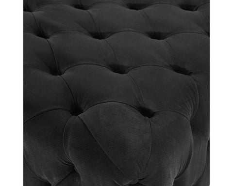 Babette Abbington Black Tufted Bench -2
