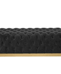 Babette Abbington Black Tufted Bench -4