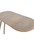 Balam White Marble and Antique Brass End Table-4