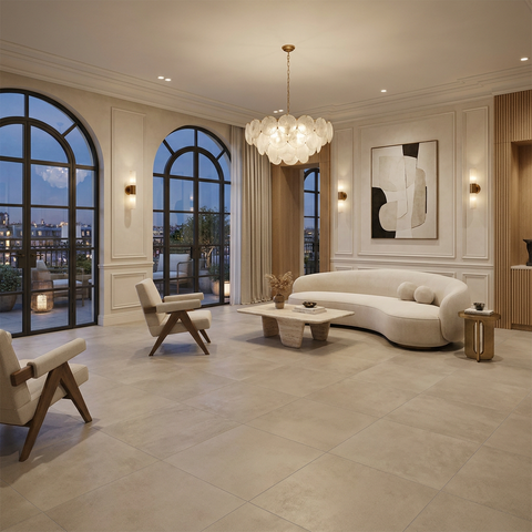 concrete look floor tile