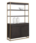 Baldessara Solid Oak Wood Bookcase-1