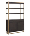Baldessara Solid Oak Wood Bookcase-2