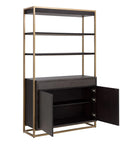 Baldessara Solid Oak Wood Bookcase-3