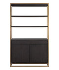 Baldessara Solid Oak Wood Bookcase-4