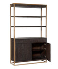 Baldessara Solid Oak Wood Bookcase-5