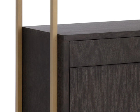 Baldessara Solid Oak Wood Bookcase-6