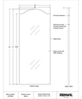 Balina Black Full Length Mirror -5