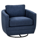 Baltimo Peacock Blue Fabric Swivel Accent Chair-1