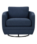 Baltimo Peacock Blue Fabric Swivel Accent Chair-2