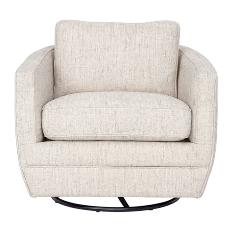Baltimo Sand Performance Fabric Swivel Accent Chair-1
