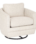 Baltimo Sand Performance Fabric Swivel Accent Chair-2