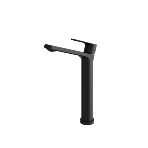Bamboo Tall Black Single Hole Bathroom Faucet -1