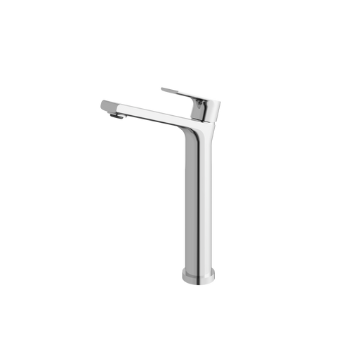Bamboo Tall Polished Chrome Single Hole Bathroom Faucet -1
