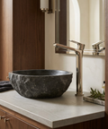 Bamboo Tall Polished Nickel Single Hole Bathroom Faucet 