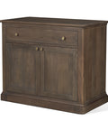 Baron Dark Brown Mango Wood Accent Cabinet-1