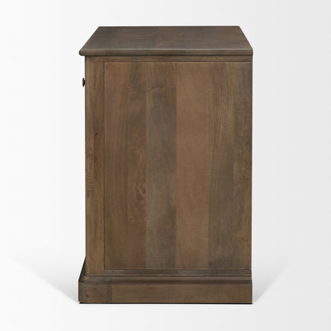 Baron Dark Brown Mango Wood Accent Cabinet-3