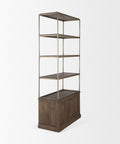 Baron Dark Brown Solid Mango Wood Shelving Unit-5