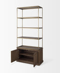 Baron Dark Brown Solid Mango Wood Shelving Unit-6