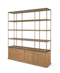 Baron Four Door Solid Mango Wood Shelving Unit-1