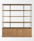 Baron Four Door Solid Mango Wood Shelving Unit-2