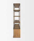 Baron Four Door Solid Mango Wood Shelving Unit-3