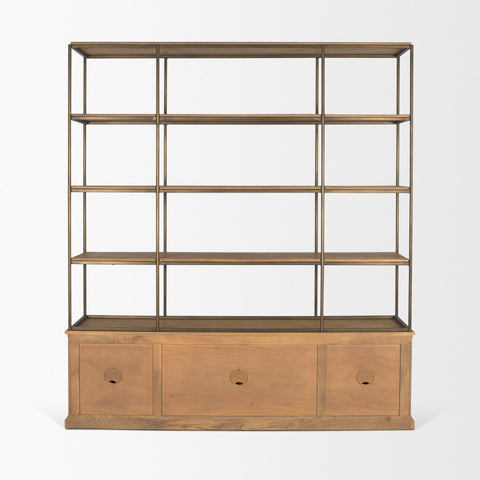 Baron Four Door Solid Mango Wood Shelving Unit-4