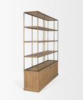Baron Four Door Solid Mango Wood Shelving Unit-5