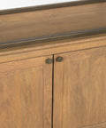 Baron Four Door Solid Mango Wood Shelving Unit-8