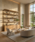 Baron Four Door Solid Mango Wood Shelving Unit