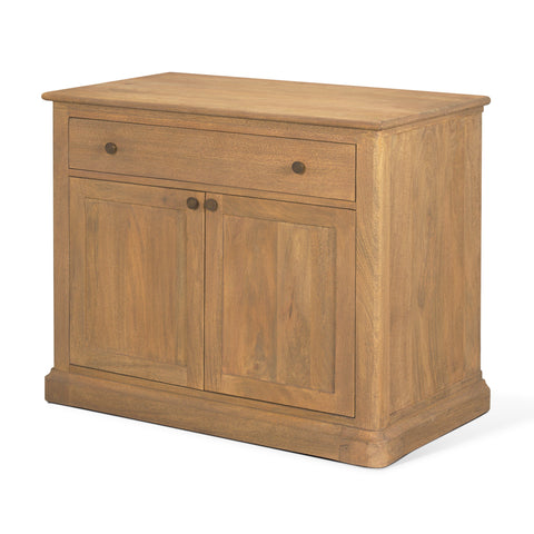 Baron Light Brown Mango Wood Accent Cabinet-1
