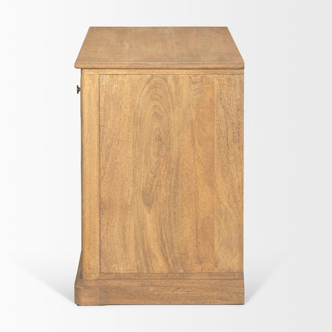 Baron Light Brown Mango Wood Accent Cabinet-3