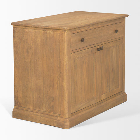 Baron Light Brown Mango Wood Accent Cabinet-4