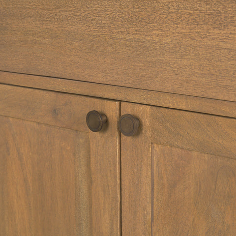 Baron Light Brown Mango Wood Accent Cabinet-6