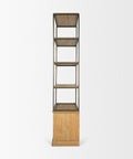 Baron Two Door Solid Mango Wood Shelving Unit-3
