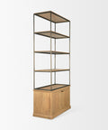 Baron Two Door Solid Mango Wood Shelving Unit-5