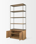 Baron Two Door Solid Mango Wood Shelving Unit-6