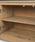Baron Two Door Solid Mango Wood Shelving Unit-8