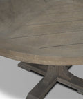 Barrett 54" Brown Mango Wood Round Dining Table-4
