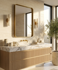 Barton Gold Modern Wall Mirror 
