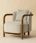 Beatrice Cream Fabric Accent Chai-1