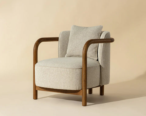 Beatrice Cream Fabric Accent Chai-1