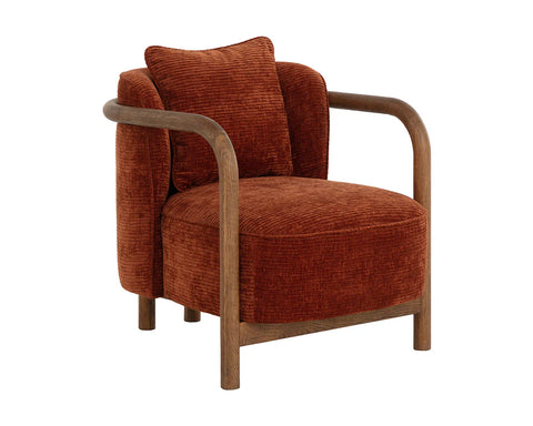 Beatrice Rust Fabric Accent Chair-1
