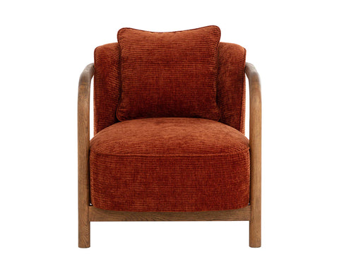 Beatrice Rust Fabric Accent Chair-2