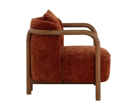 Beatrice Rust Fabric Accent Chair-3