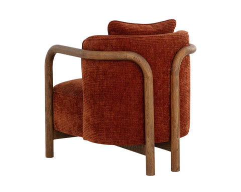 Beatrice Rust Fabric Accent Chair-4